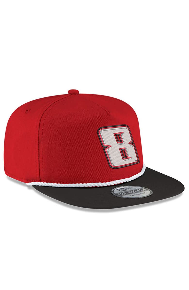 New Era Men's New Era Scarlet/Black Kyle Busch Golfer Snapback Adjustable Hat, Alternate, color, Scarlet