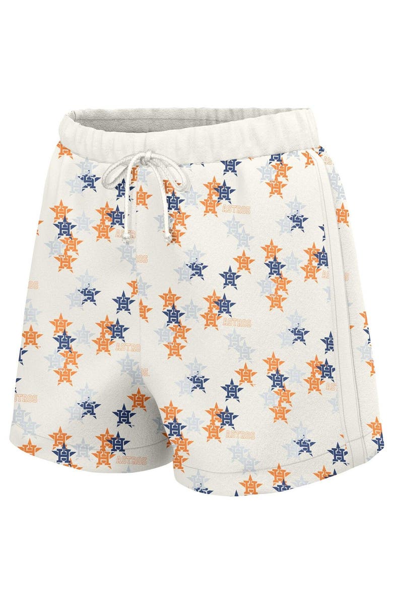 LUSSO Women's Lusso White Houston Astros Marge Shorts, Alternate, color, White