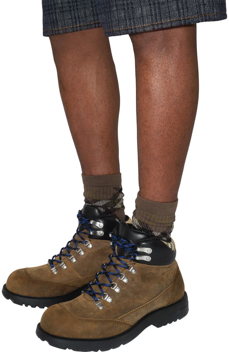 Burberry Moor Lace-Up Boot, Alternate, color, Jute