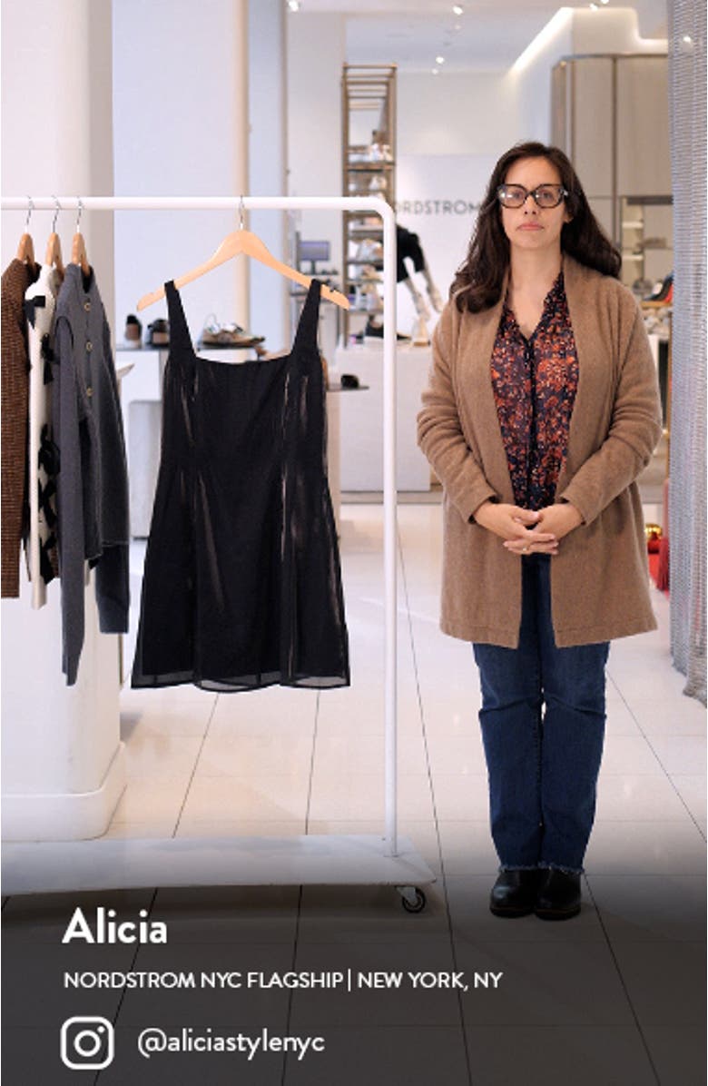 Livingston Square Neck Sleeveless Minidress, sales video thumbnail