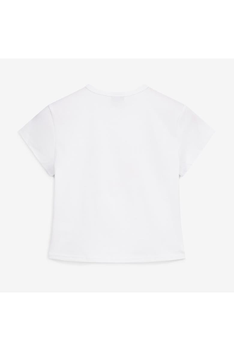 Women's Hype and Vice White New York Knicks Cropped Baby T-Shirt, Alternate, color, White