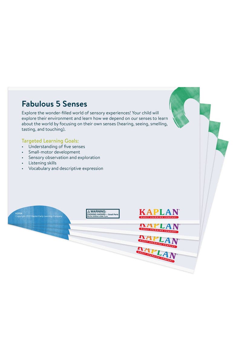 Kaplan Early Learning Company Back to Back Learning Kit - Fabulous 5 Senses, Alternate, color, Multicolor