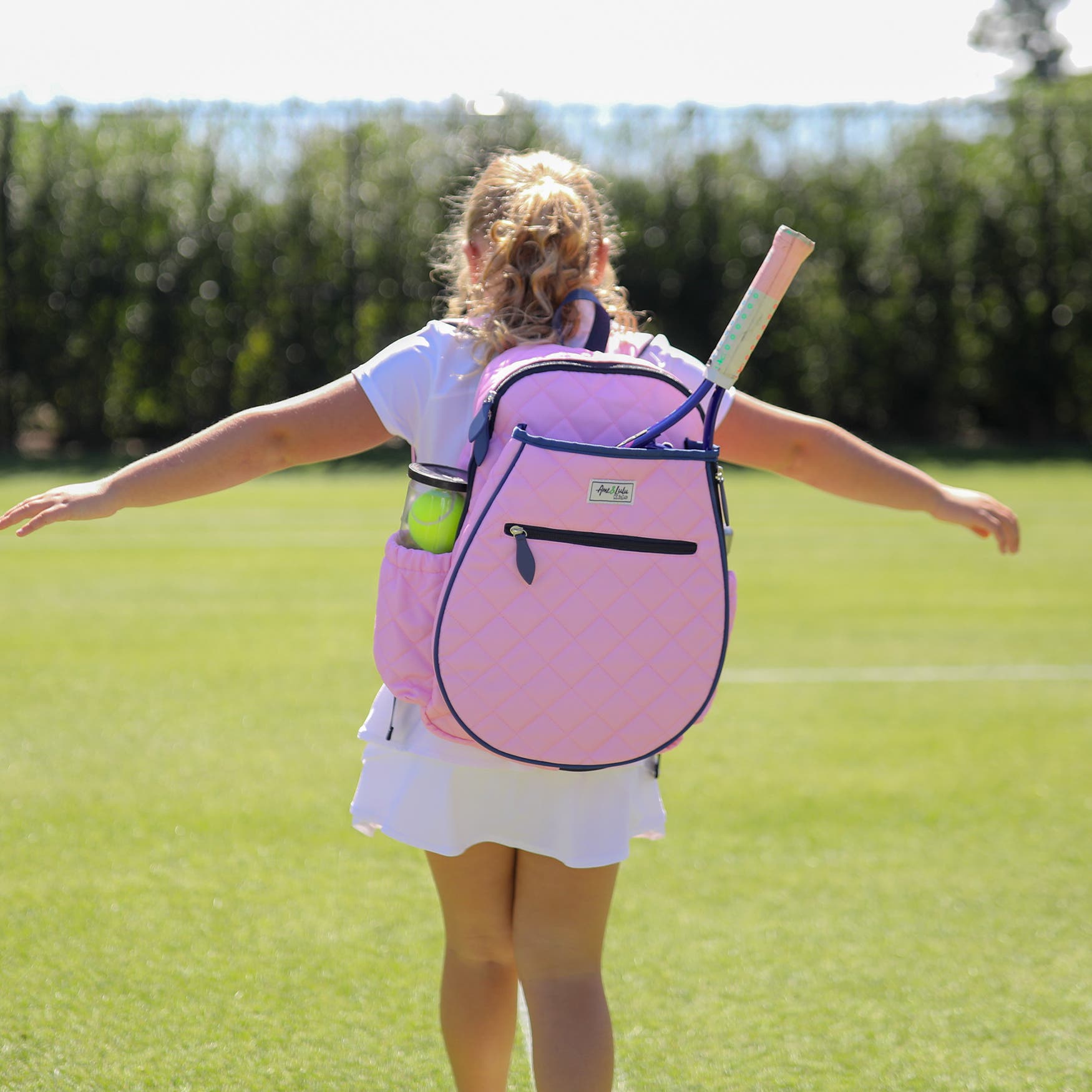 Big Love Tennis backpack, Alternate, color, Quilted Blush