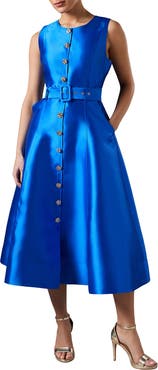 Coast Button Through Belted Prom Dress