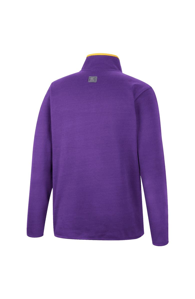 COLOSSEUM Men's Colosseum Purple LSU Tigers Rebound Quarter-Snap Jacket, Alternate, color, Purple