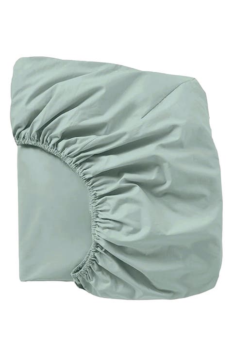 Refined Organic Cotton Percale Fitted Sheet