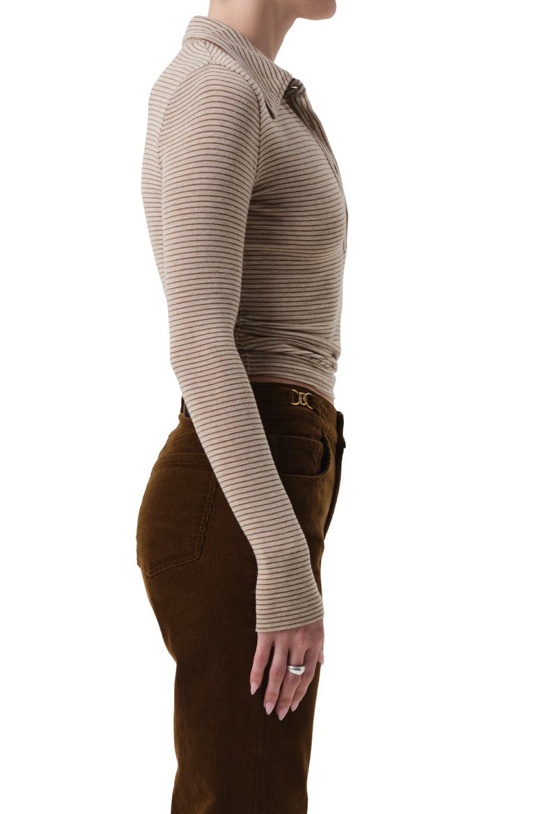 Shaea Polo Top, Alternate, color, CHILTERN OATMEAL