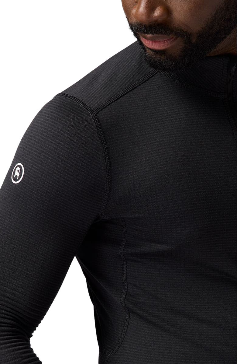 Backcountry Pines Micrrid Ultra-Lt Baselayer 1/4-Zip Top - Men's, Alternate, color, Black