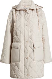 Bernardo Quilted Jacket with Removable Hood