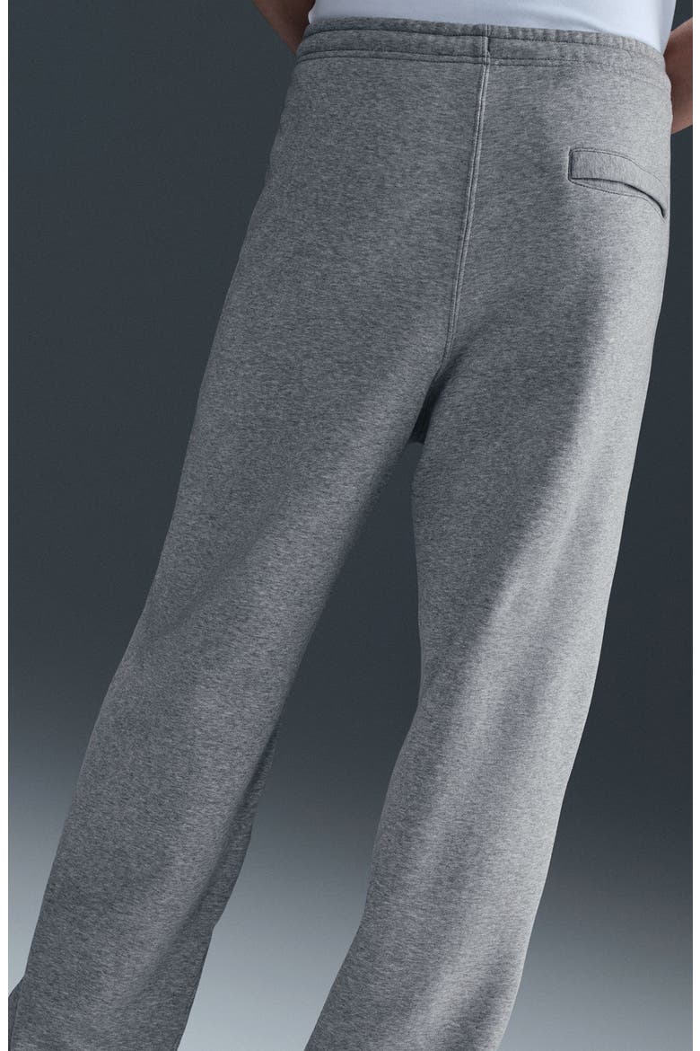Club Open Hem Fleece Pants, Alternate, color, DARK GREY HEATHER