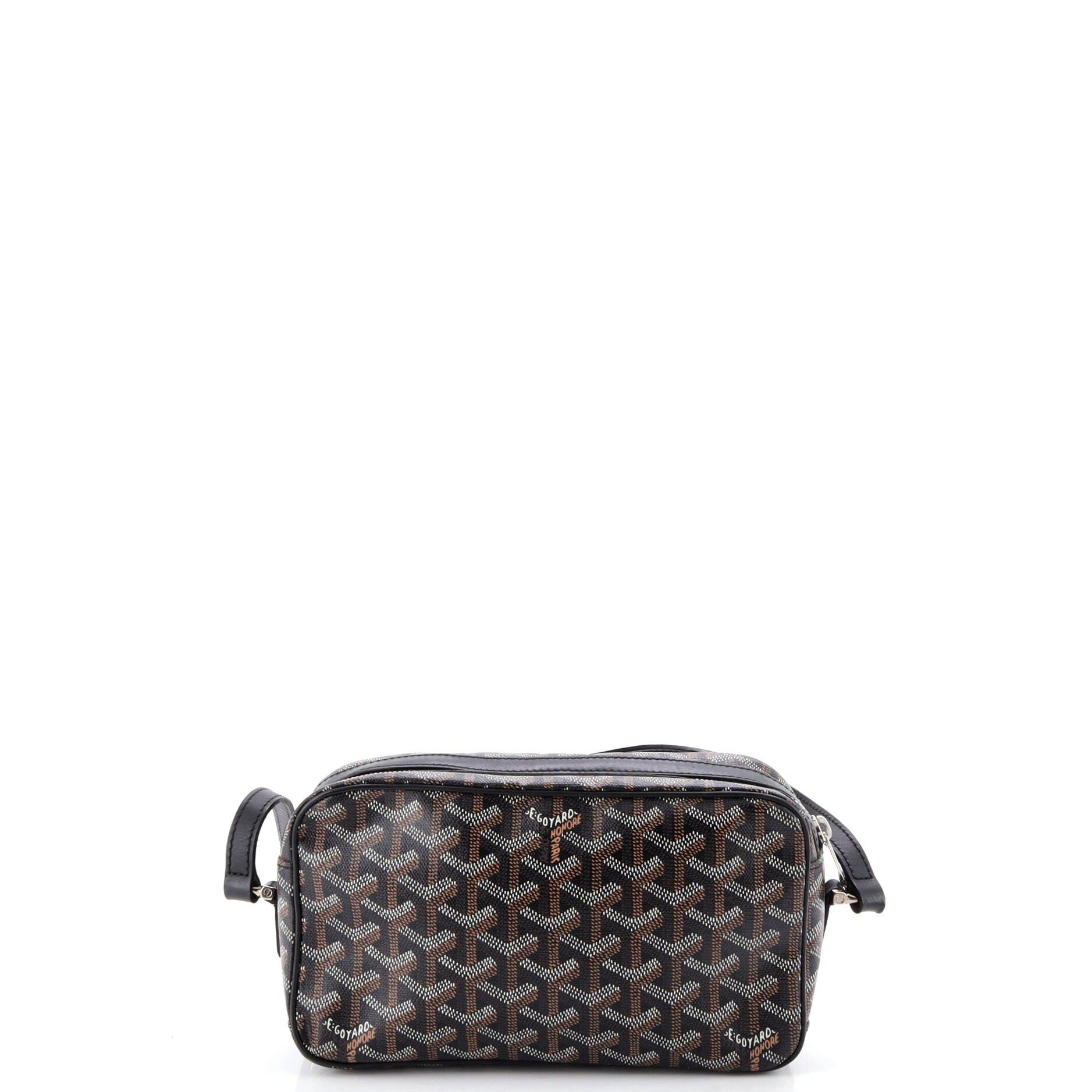 Pre-Owned Goyard Cap Vert Bag Coated Canvas, Alternate, color, Black