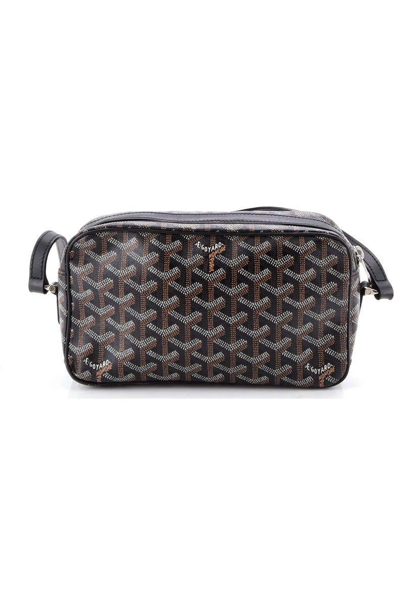 Pre-Owned Goyard Cap Vert Bag Coated Canvas, Alternate, color, Black