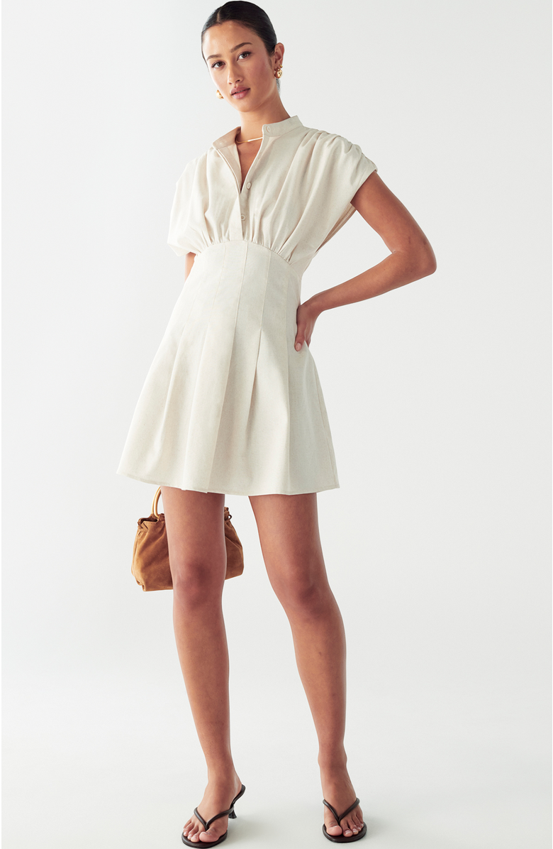 WILLA Hari Mini Dress, Alternate, color, Natural