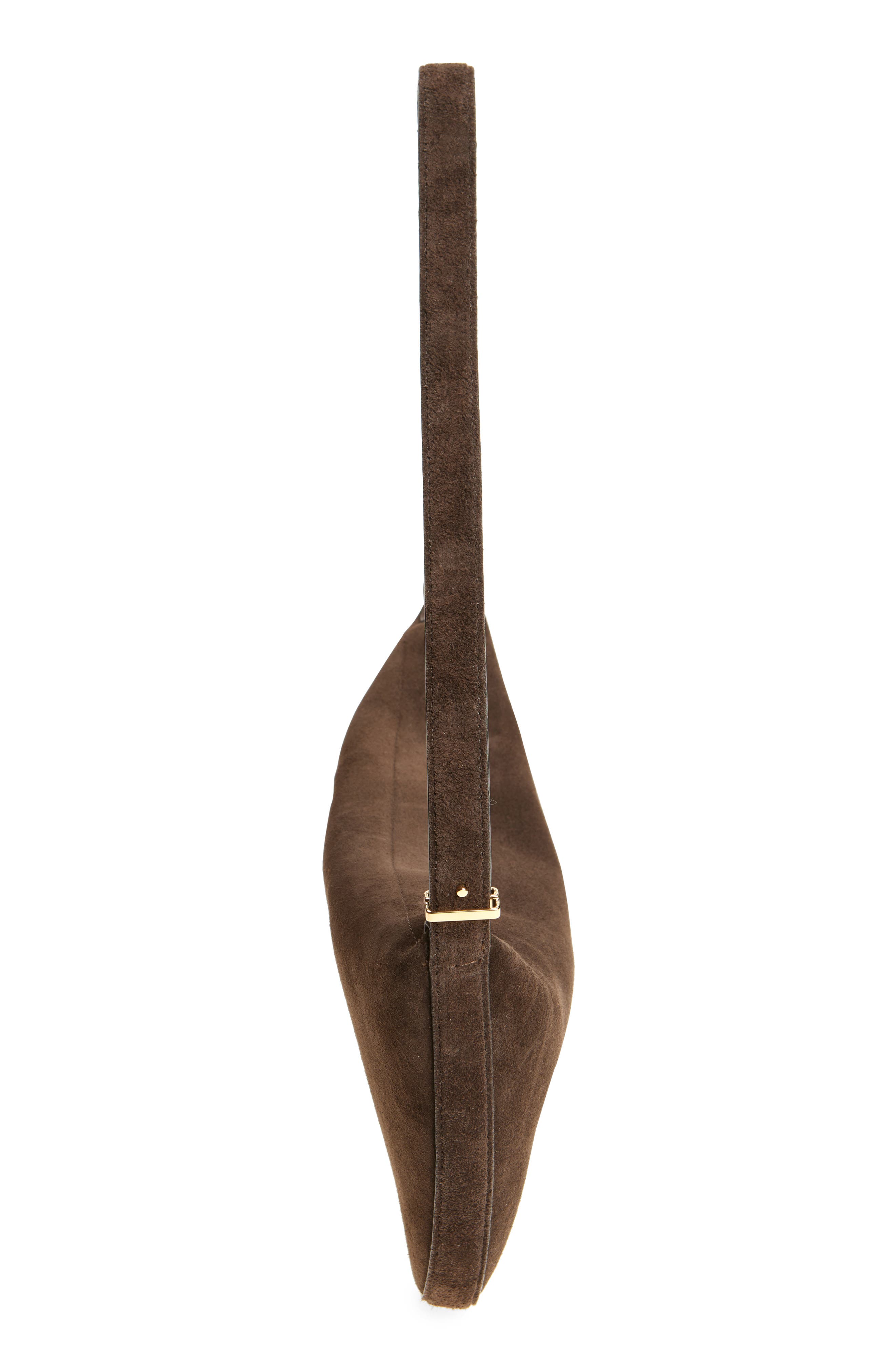 TOTEME Scooped Suede Sling Bag, Alternate, color, 