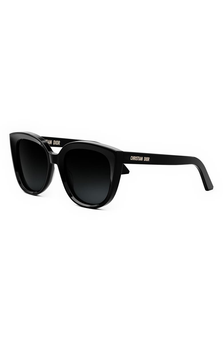 DIOR ‘DiorMidnight R1I 54mm Butterfly Sunglasses, Alternate, color,