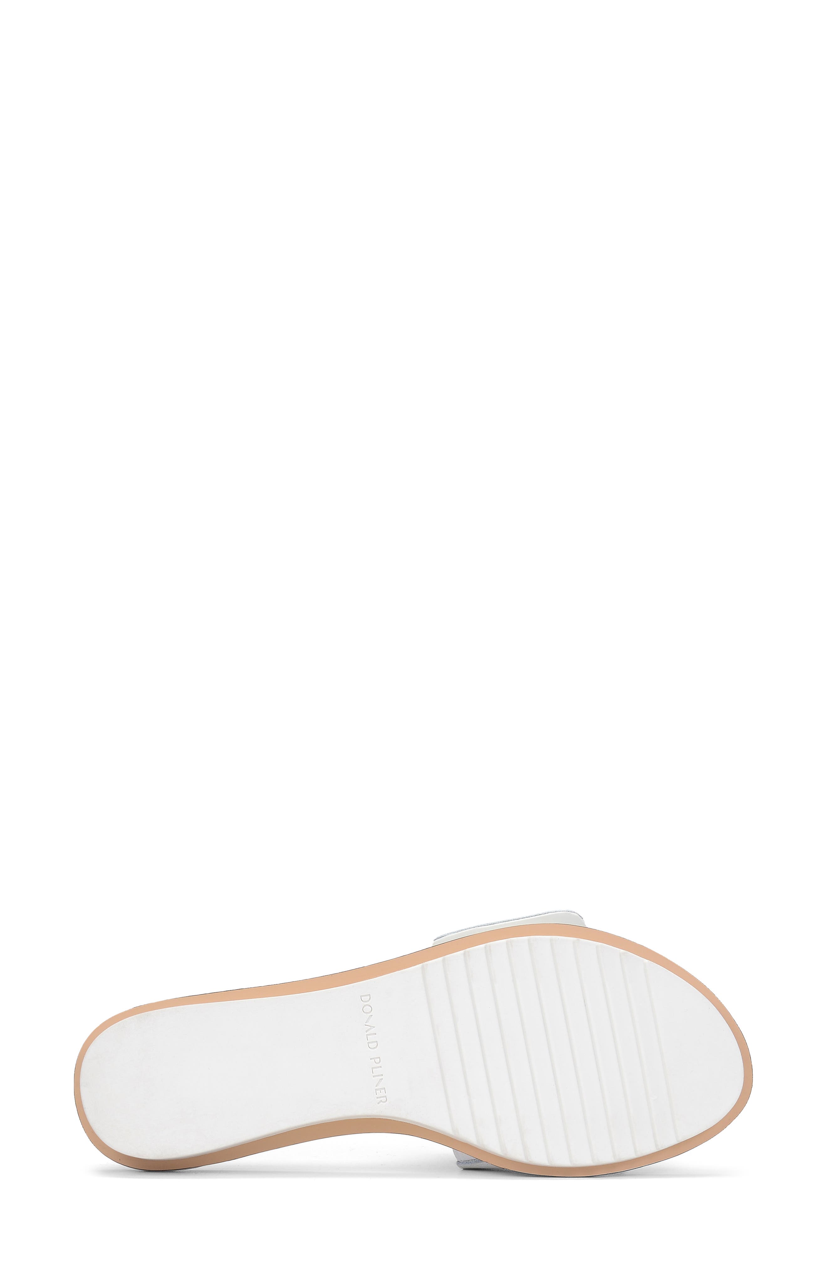 Rosey Slide Sandal, Alternate, color, WHITE LEATHER