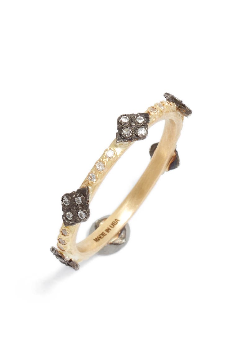 Old World Diamond Station Ring, Main, color, NO COLOR