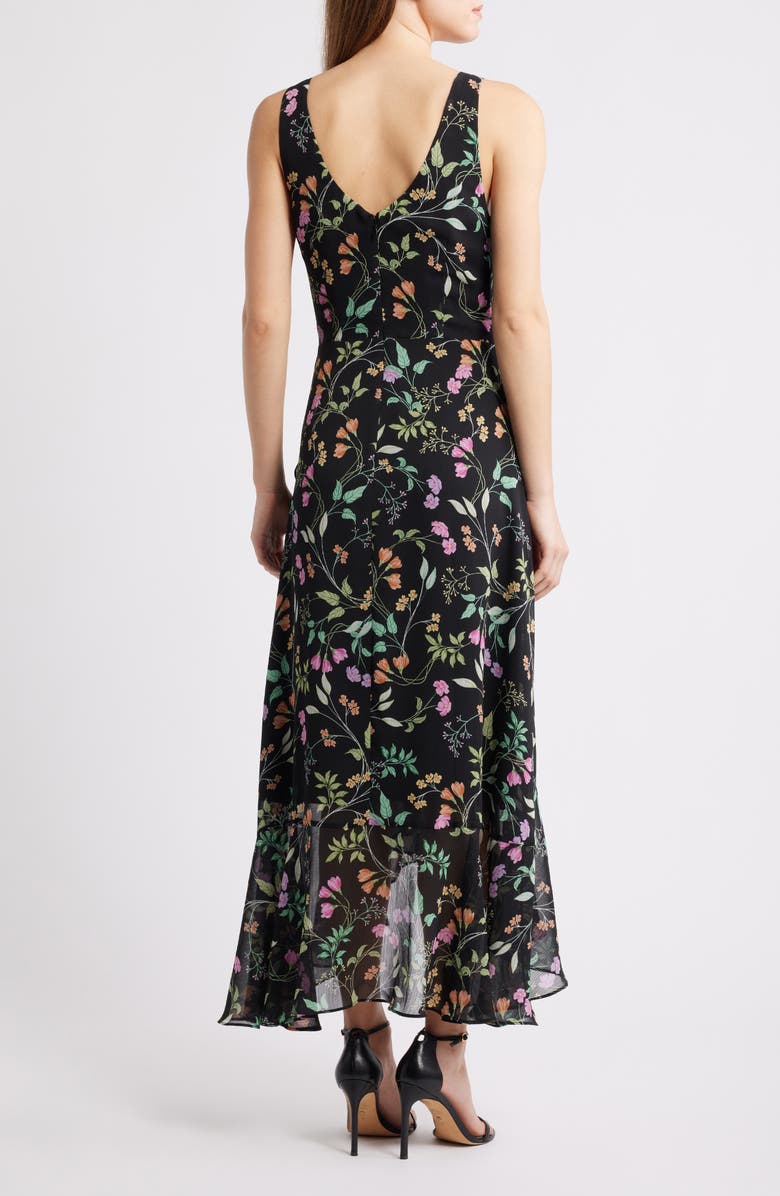 Sam Edelman Ruffle Sleeveless Maxi Dress, Alternate, color, Black