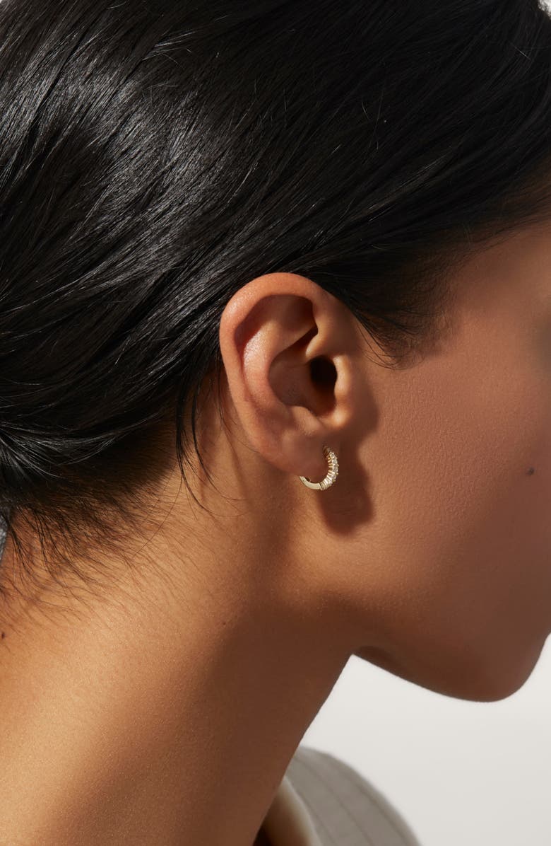 Ana Luisa Huggie Hoops - Nava, Alternate, color, Gold