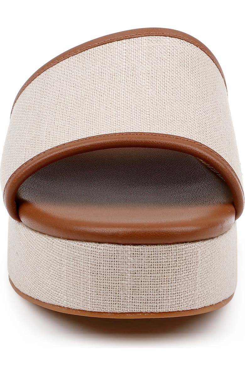 L'AGENCE Inaya Platform Sandal, Alternate, color, Natural Linen