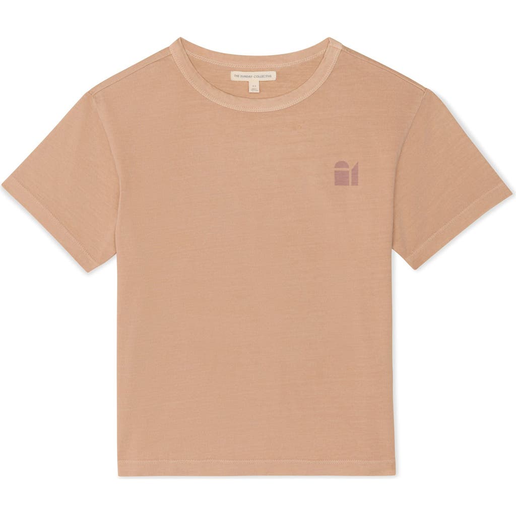 The Sunday Collective Kids' Natural Dye Everyday T-Shirt in Latte  product