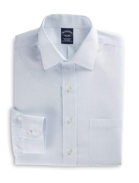 Big & Tall Non-iron Graph Patterned Dress Shirt
