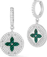 SPHERA MILANO Clover Drop Earrings