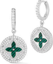 SPHERA MILANO Clover Drop Earrings