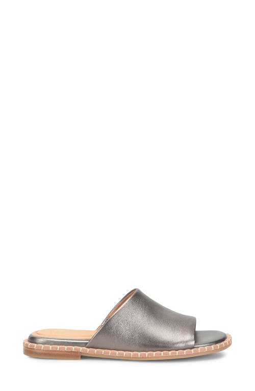 Söfft Noble Ii Slide Sandal In Dark Pewter