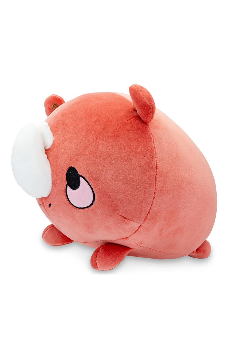 Toynk MochiOshis Rhino 12-Inch Character Plush Toy | Raiju Ookioshi, Alternate, color, Brown