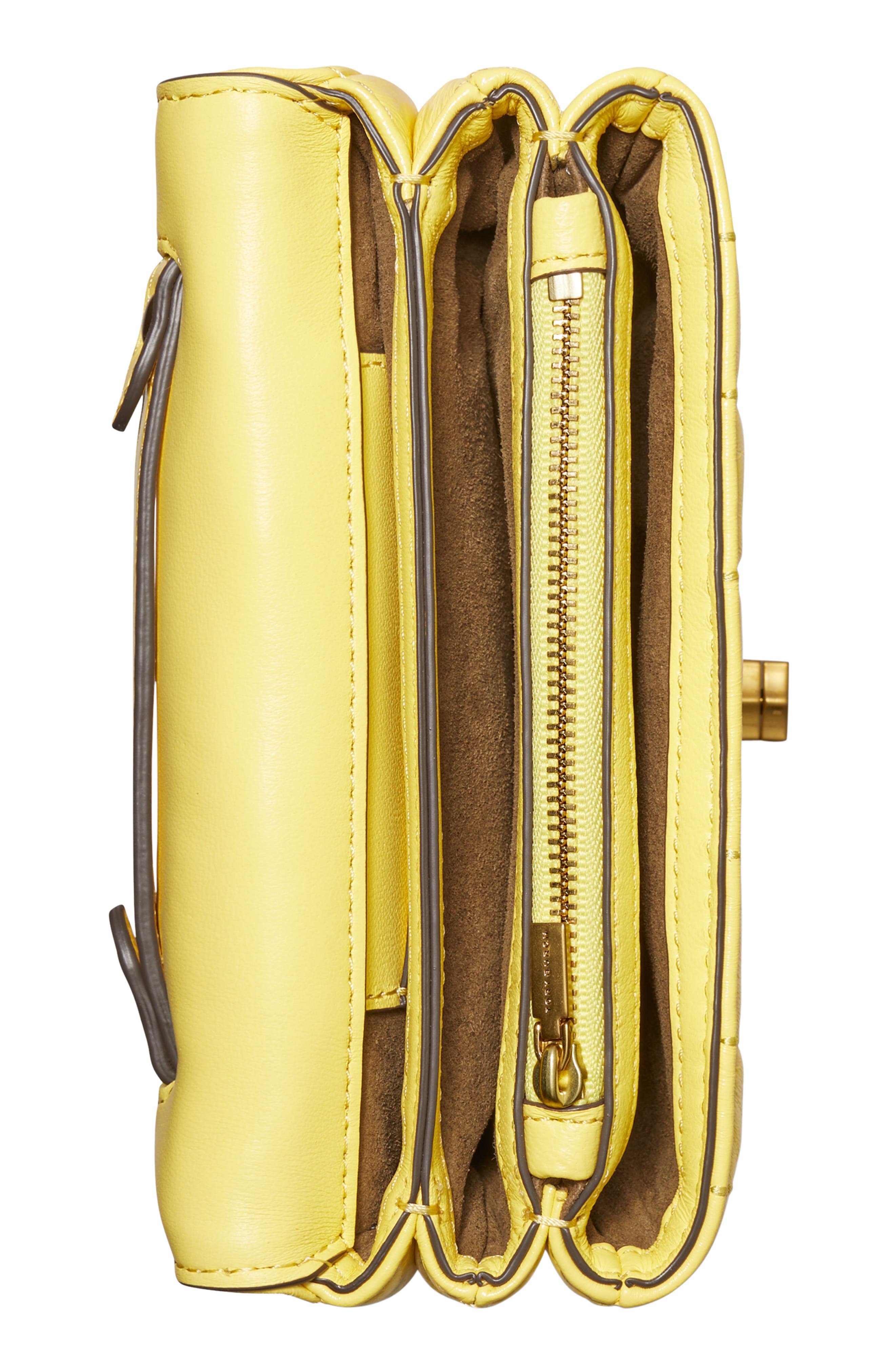 Tory Burch Kira Square Patent Leather Crossbody Bag, Alternate, color, 