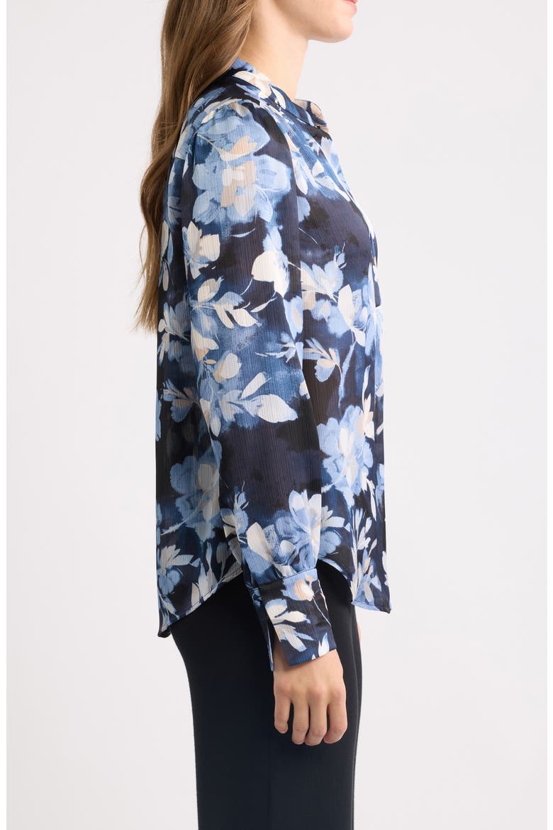 Floral Print Top, Alternate, color, DUTCH BLUE MULTI