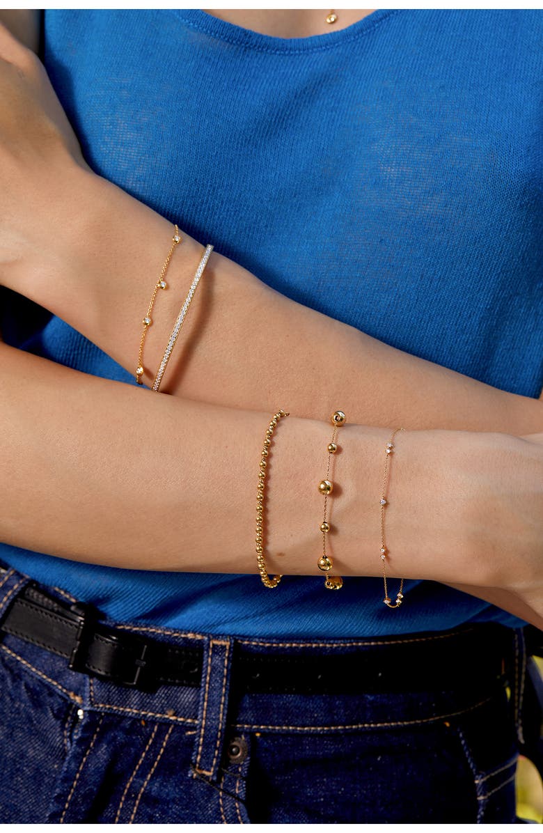 Bony Levy Monaco Diamond Line Bracelet, Alternate, color, 18K Yellow Gold