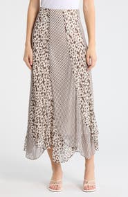 Rails Felina Mixed Print Midi Skirt