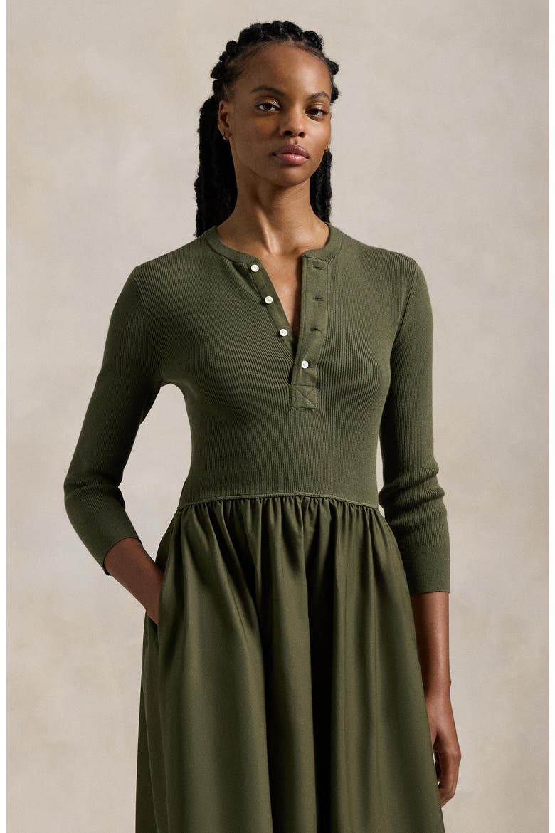 cotton henley maxi dress EMMA