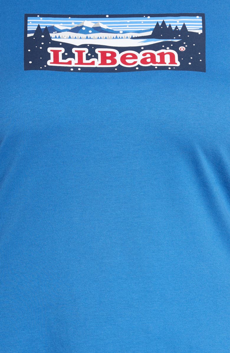 L.L.Bean Camp Logo Graphic Pajamas, Alternate, color, 