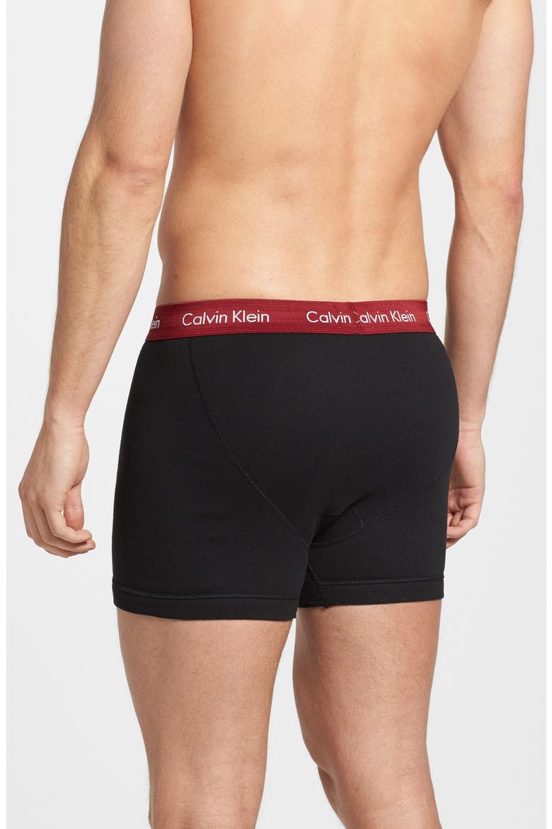 3-Pack Cotton Boxer Briefs, Alternate, color, BLACK MULTI