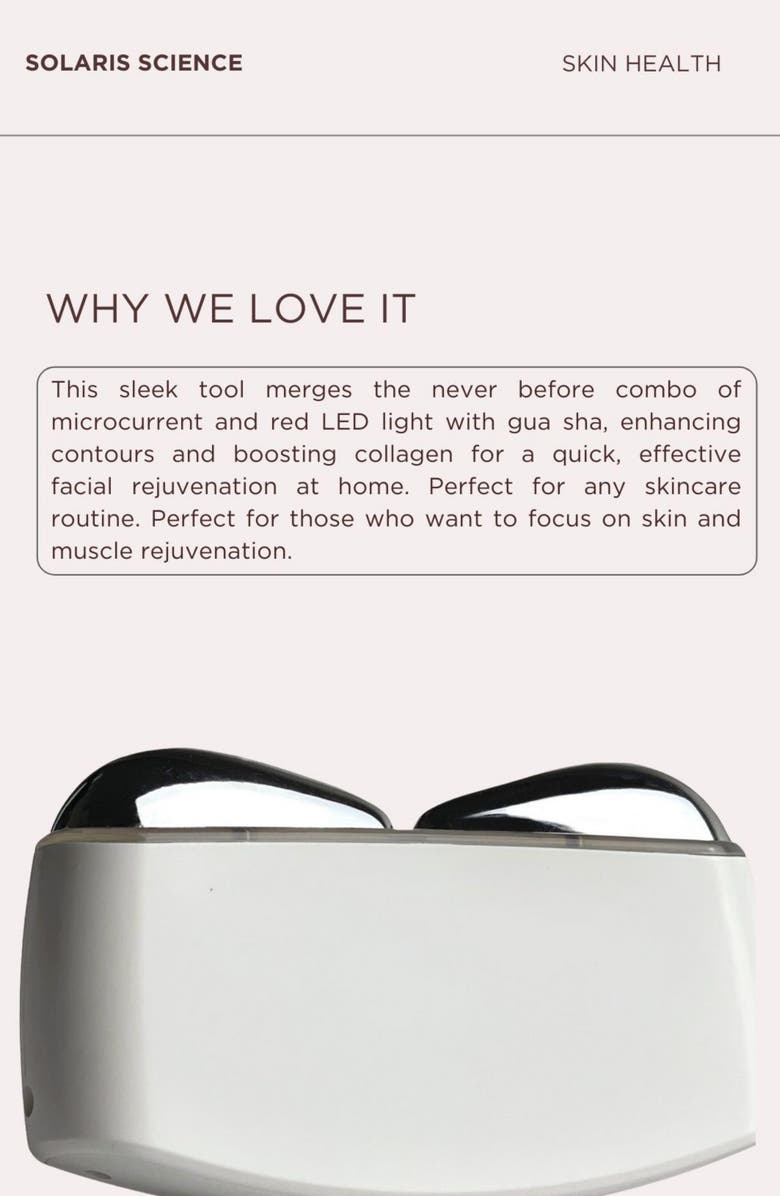 SOLARIS LABORATORIES NY Level Up Gua Sha Massager Device, Alternate, color,