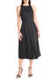 Jewel Neck Gathered Dress