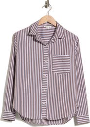 beachlunchlounge Carson Stripe Button-Up Shirt