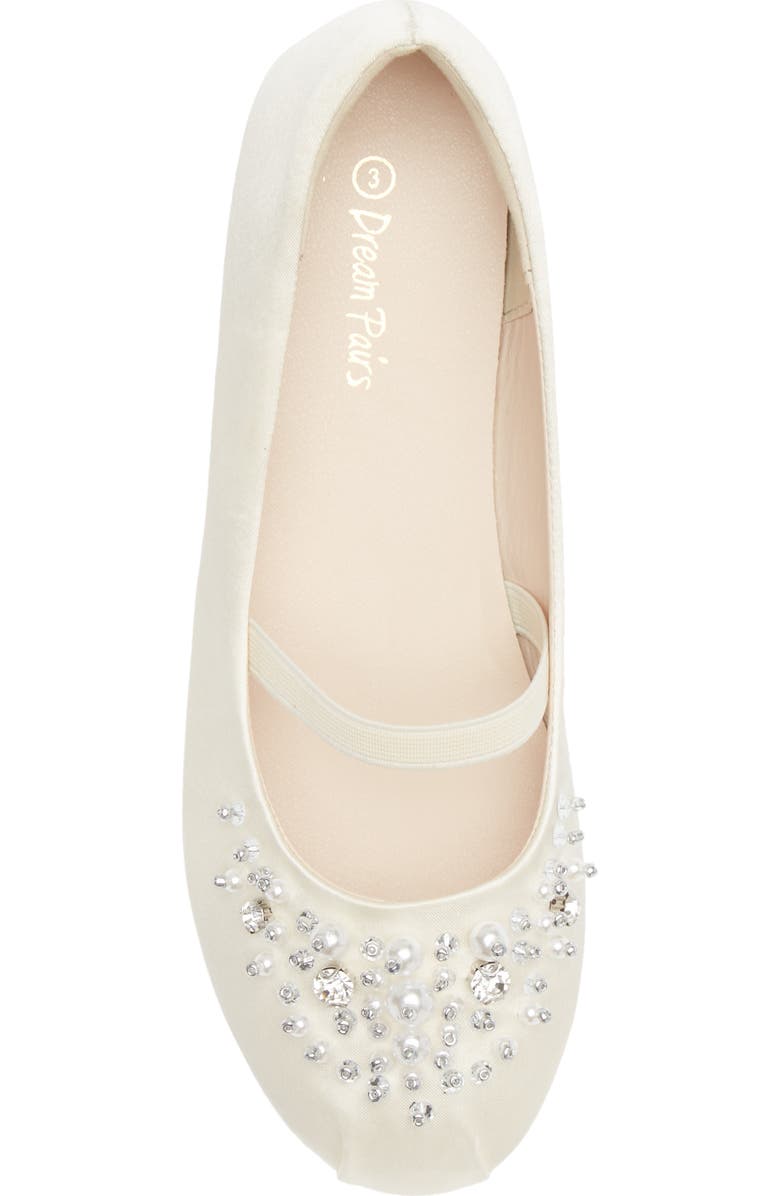 DREAM PAIRS Kids' Glitter Mary Jane, Alternate, color, Ivory