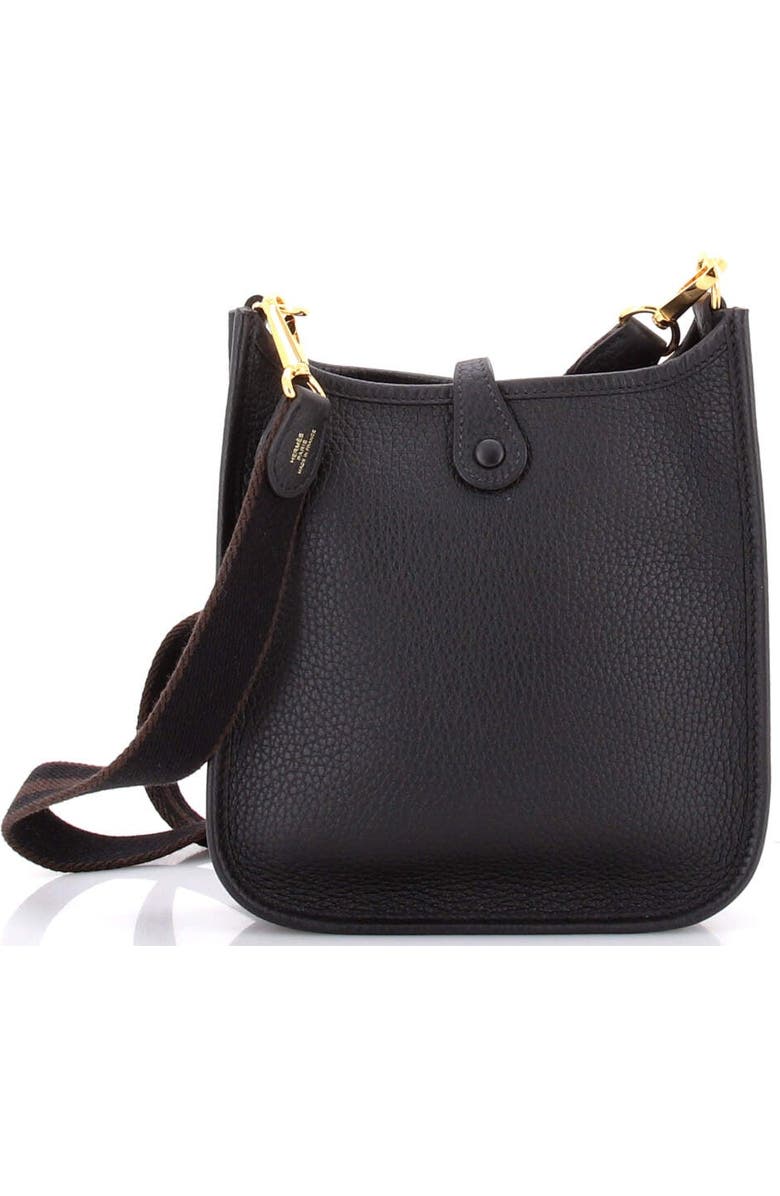 Pre-Owned Hermes Evelyne Bag Gen III Clemence TPM, Alternate, color, Noir