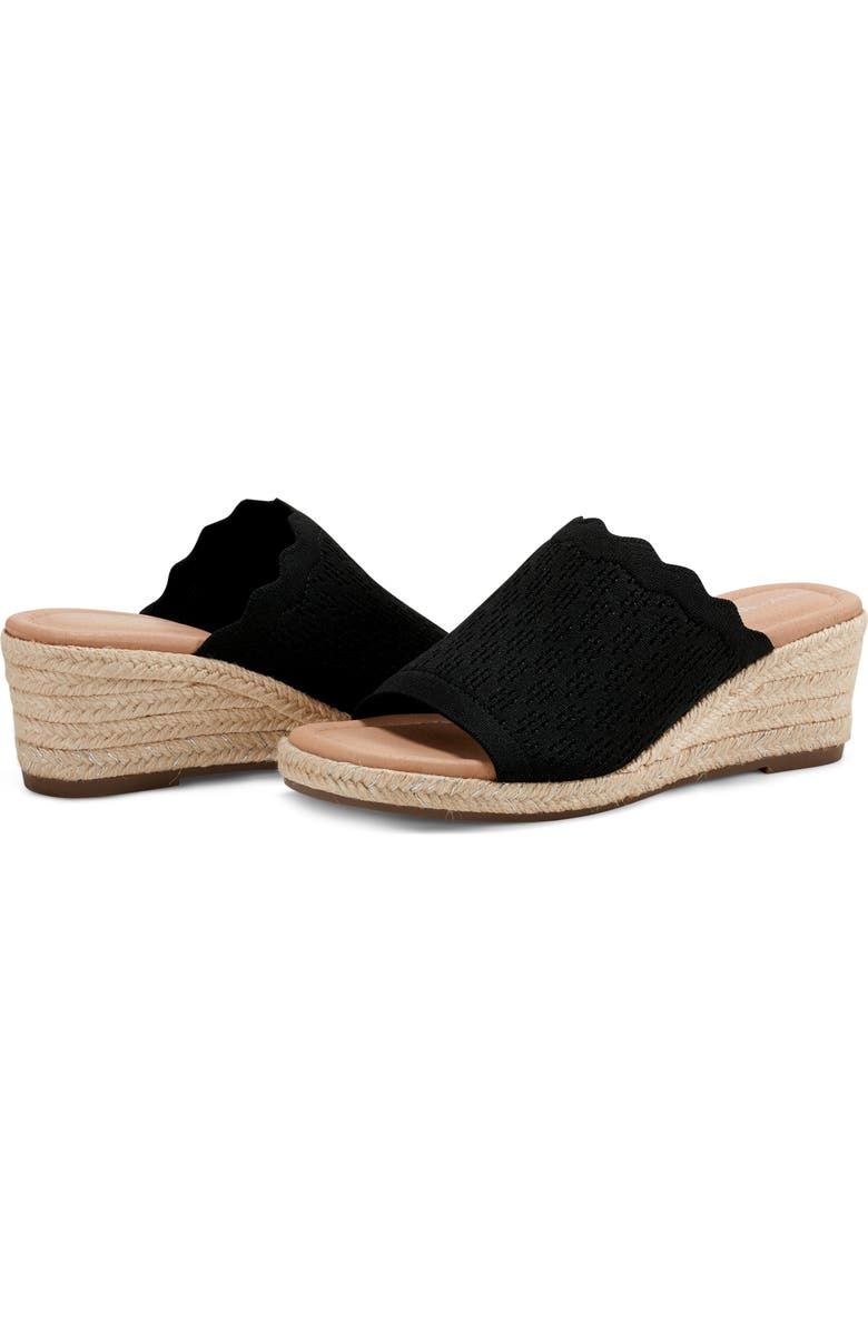 Easy Spirit Shanice Wedge Espadrille Slide Sandal - Wide Width Available, Alternate, color,