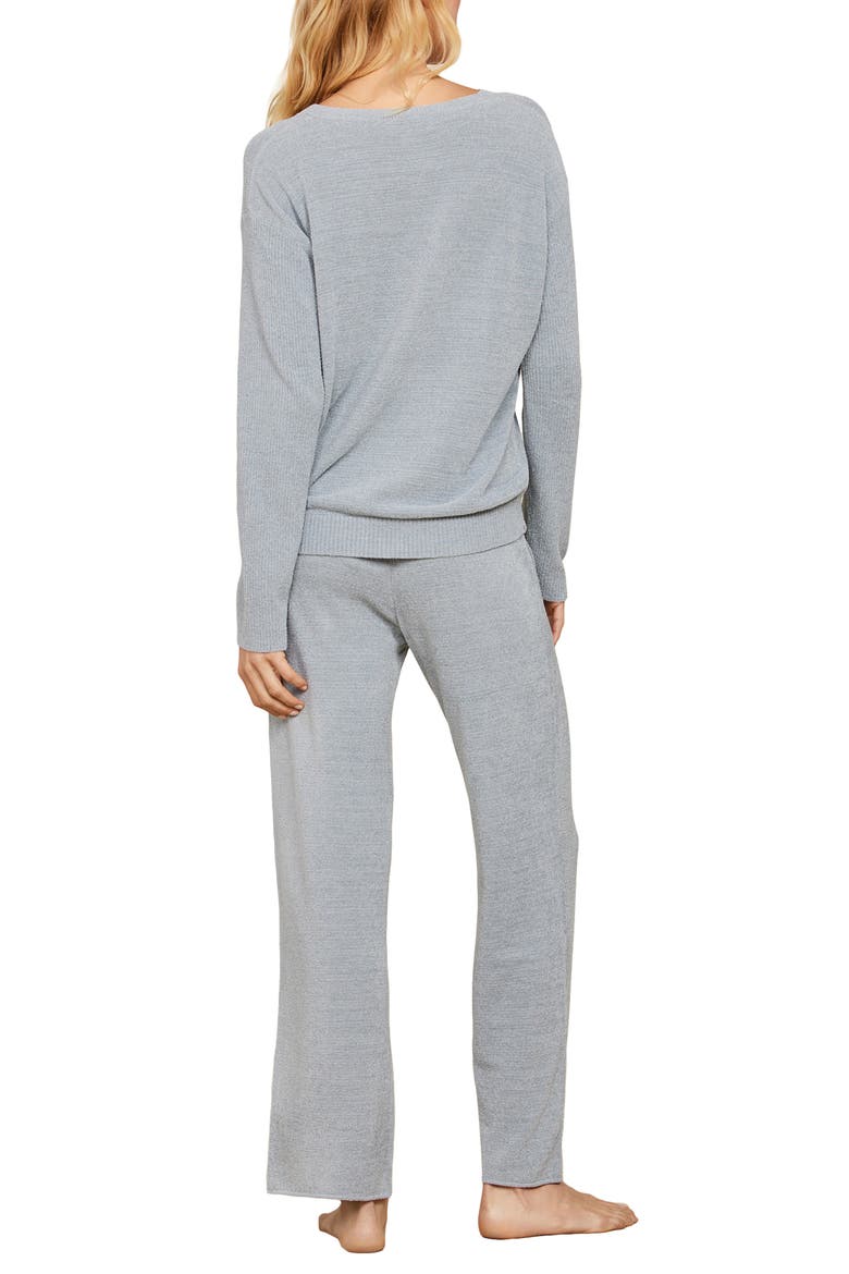 CozyChic® Ultra Lite® Knit Pajamas, Alternate, color, MOONBEAM
