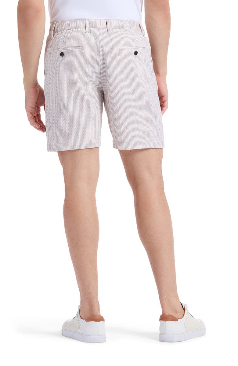 Robert Graham Fornillo Stripe Woven Shorts, Alternate, color, Khaki