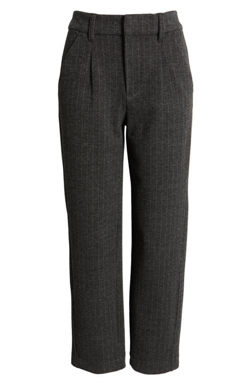 Wit & Wisdom Skyrise Pleated Herringbone Twill Straight Leg Ankle Trousers