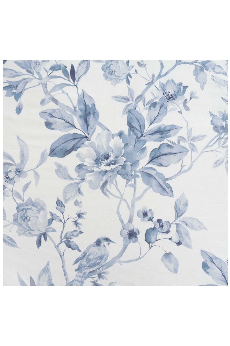 Songbird Cotton Sateen Comforter Set, Alternate, color, WHITE/ BLUE