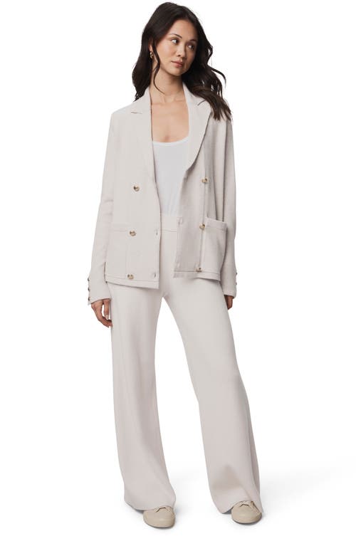 Splendid Hannah Double Breasted Sweater Blazer In White