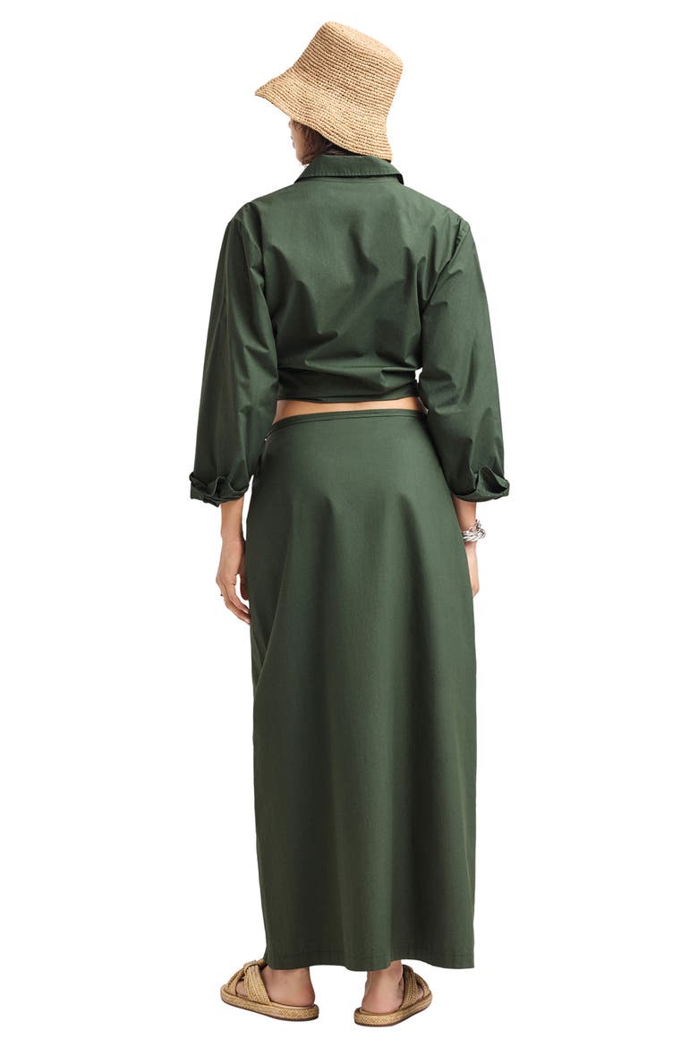 Nadia Cover-Up Shirt, Alternate, color, FOREST