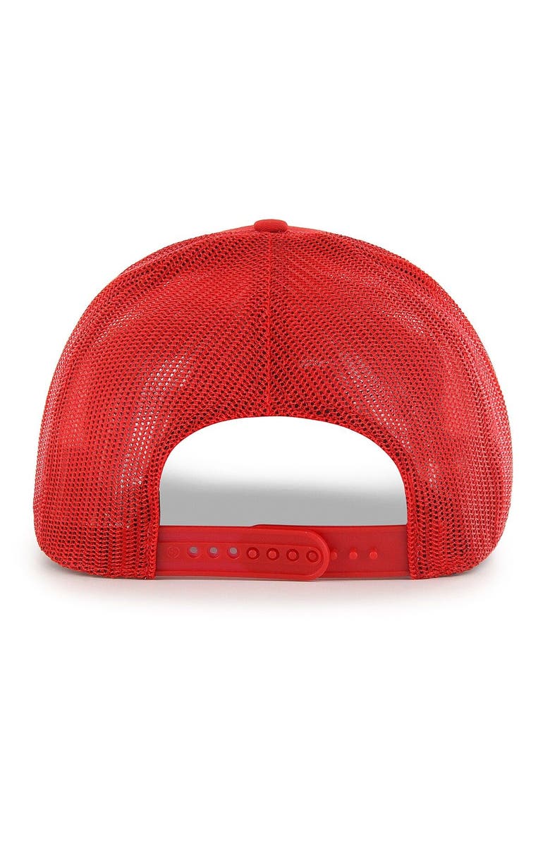 '47 Men's '47 Red Cincinnati Reds Ridgeline Tonal Patch Trucker Adjustable Hat, Alternate, color,